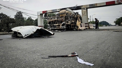 TKP ledakan truk tangki: Kabin hancur, jendela rumah pecah
