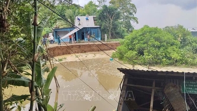 アンザン省：ダウコン市場で土砂崩れ、数十世帯が被害に