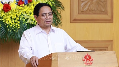 O primeiro-ministro Pham Minh Chinh presidiu uma reunião para implementar a recuperação das consequências da tempestade nº 10.