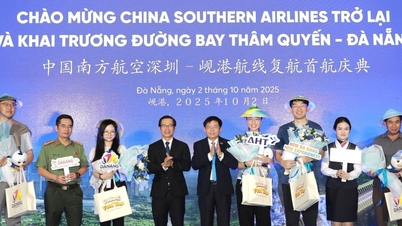 ダナンには中国からの新たな航空路線があり、多くの観光客を迎えることが期待されている。