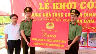 Schneller Wiederaufbau eingestürzter Häuser für die Menschen in Ninh Binh