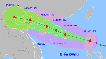 Storm Matmo zal binnenkort de Oostzee binnenvaren en kan een maximumniveau van 12 bereiken op 330 km afstand van Mong Cai.