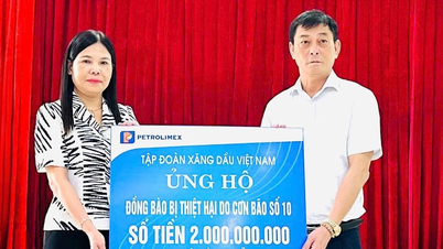 ក្រុមហ៊ុន Petrolimex បរិច្ចាគថវិកាចំនួន ២ពាន់លានដុង ដើម្បីជួយប្រជាជនឡាវ យកឈ្នះលើការខូចខាតដោយសារព្យុះលេខ ១០