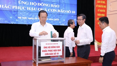 Ngành Giáo dục góp hơn 3,6 tỷ đồng ủng hộ khắc phục hậu quả bão Bualoi