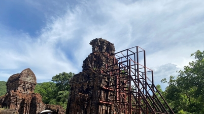 Nỗi lo tháp B3 Mỹ Sơn nghiêng đổ