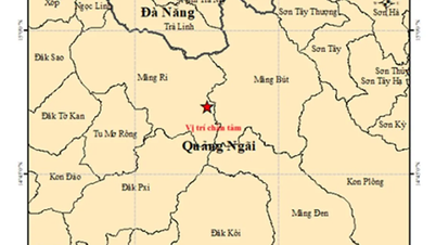 Động đất 3,6 độ richter tại Măng Ri, Quảng Ngãi