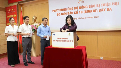 Bộ Y tế phát động ủng hộ đồng bào vùng lũ sau bão số 10