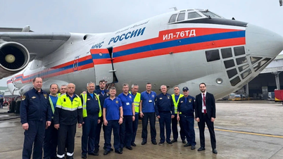 Pesawat Rusia membawa 30 ton bantuan darurat untuk warga Vietnam di daerah terdampak banjir