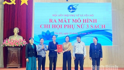 Η Ένωση Γυναικών της Κομμούνας Yen Mo ξεκίνησε το μοντέλο «Ένωση Τριών Καθαρών Γυναικών που συμμετέχουν στην οικοδόμηση νέων αγροτικών περιοχών και πολιτισμένων αστικών περιοχών».