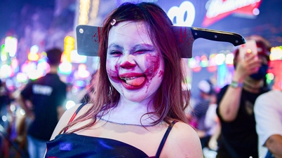 A Ho Si Minh-városban található Western Street „szellemkirálysággá” változik Halloween éjszakáján.