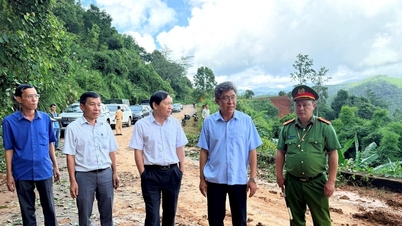 Phó Chủ tịch UBND tỉnh Lâm Đồng Nguyễn Minh kiểm tra tại đèo Gia Bắc