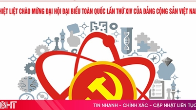 1 pengarang dari Ha Tinh mempunyai lukisan propaganda yang digunakan untuk mempromosikan Kongres Parti di semua peringkat.