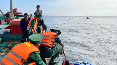 ຊ່ອຍເຫຼືອຊາວປະມົງ 8 ຄົນຢູ່ໃນເຮືອຫາປາລຳໜຶ່ງທີ່ຈົມຢູ່ຝັ່ງທະເລໂກນດ່າວ