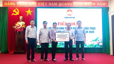 EVN støtter 1 milliard VND for å overvinne flomkonsekvensene