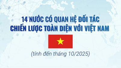 [Infografik] 14 länder har omfattande strategiska partnerskap med Vietnam