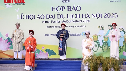 Het Hanoi Tourism Ao Dai Festival 2025 draagt bij aan het positioneren van het imago van de hoofdstad als vriendelijk en aantrekkelijk