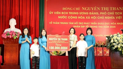 Vice Chairwoman of the National Assembly Nguyen Thi Thanh visited and presented Mid-Autumn Festival gifts in Thai Nguyen