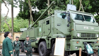 Bild der selbstfahrenden Artillerie PTH-130 aus Vietnam erstmals aufgetaucht