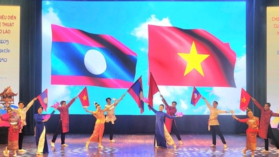 Erwärmung Vietnam – Laos-Solidarität durch eine besondere Kunstnacht in Thanh Hoa