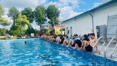 Lai Chau improves swimming and diving skills and prevents drowning accidents