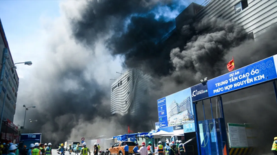 ダナンの建設現場で大火災が発生