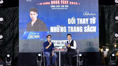 Hai Trieu író és műsorvezető az olvasás kultúráját népszerűsíti az An Khanh Könyvfesztiválon - Book Fest 2025