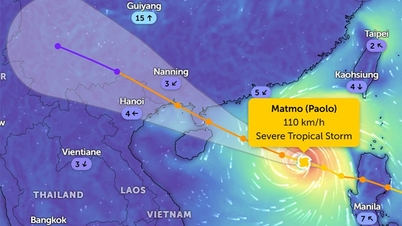 Bão số 11 (Matmo), giật cấp 14, di chuyển nhanh theo hướng tây tây bắc