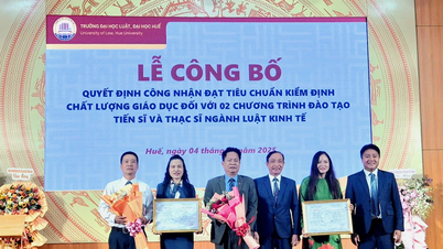 Công bố đạt chuẩn 2 chương trình thạc sĩ và tiến sĩ tại Trường Đại học Luật Huế