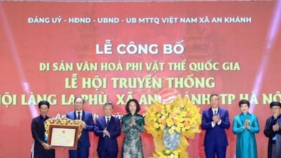 Xã An Khánh đón nhận Quyết định ghi danh Di sản văn hóa phi vật thể quốc gia