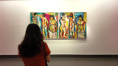 Nude paintings by artist Do Son: Women are beautiful when plump and relaxed