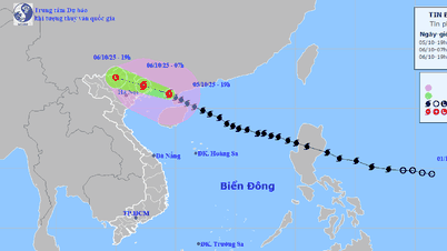 Storm Matmo enters the Gulf of Tonkin, level 11-12 intensity, gust level 15