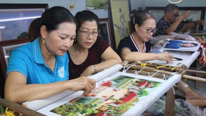 Văn hóa xứ Đông trong những bức tranh thêu