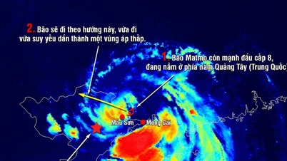 Storm No. 11 enters China, Hanoi is dry in the morning, rain increases in the evening