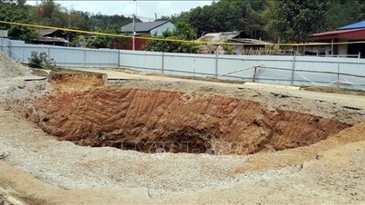 Thai Nguyen: Continued subsidence in Na Ri commune