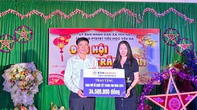 Công ty Thuỷ điện Bản Vẽ vui Tết Trung thu cùng thiếu nhi Sơn Lâm và Yên Na