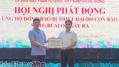 Komune Dai Dong: Hampir 50 juta VND untuk menyokong orang yang terjejas oleh ribut No. 10