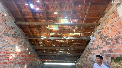 Trường học bị hư hỏng do ảnh hưởng động đất