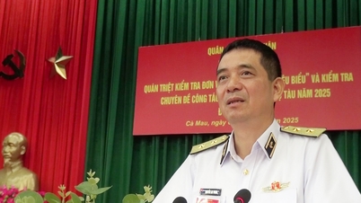 Phó Đô đốc Nguyễn An Phong kiểm tra hoạt động của Vùng 5 Hải quân