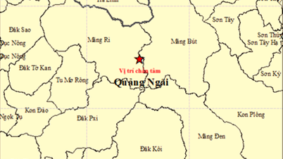 In der Gemeinde Mang But in Quang Ngai ereigneten sich mehrere aufeinanderfolgende Erdbeben