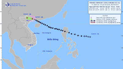 Tin bão trên đất liền (Cơn bão số 11) - Tin phát lúc 5h ngày 6/10