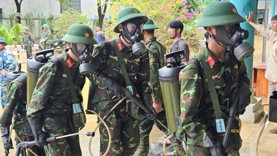 Chemical Corps desinfecteert ziekenhuis na historische overstroming in Da Nang