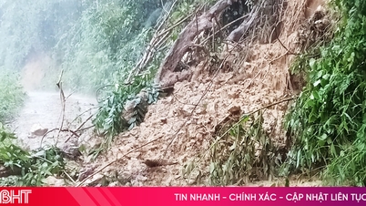 Many mountainous areas of Ha Tinh suffered local flooding and landslides.