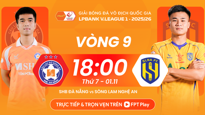 Comments on the match Da Nang vs SLNA, 6:00 p.m. November 1: Hot reverse final