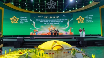 Le modèle du Centre d'exposition du Vietnam à la Foire d'automne établit un record