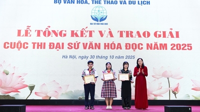 Tran Dinh Khoi wurde mit dem hervorragenden Preis „Herausragender Botschafter der Lesekultur“ ausgezeichnet.