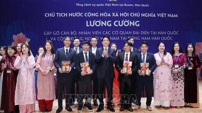 Az elnök vietnami közösséggel találkozott Délkelet-Koreában