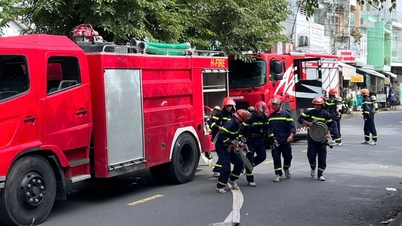 Cvičení hasičů a záchranářů v lékařském centru Long Xuyen