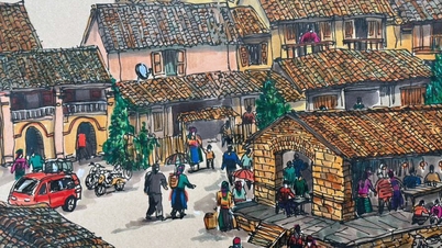 Bairro Antigo de Dong Van - Mercado de Pedra e Casas com Telhados de Terra