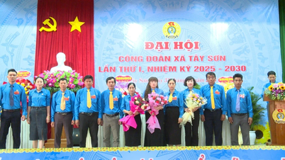 Phó Chủ tịch Tổng LĐLĐ Việt Nam Huỳnh Thanh Xuân dự Đại hội đại biểu Công đoàn xã Tây Sơn