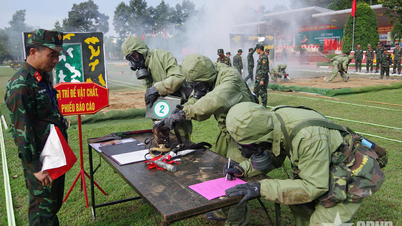 Korps Kimia "bersaing" untuk menanggapi insiden kimia dan radiasi beracun di tingkat kompi dan batalion